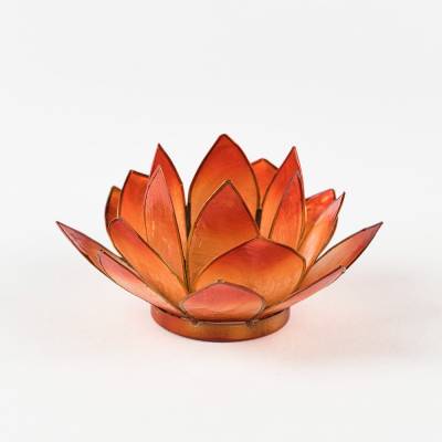 Hellmann Versand Lotusblüte 3 Kupfer – Teelichthalter für Gelassenheit - 0