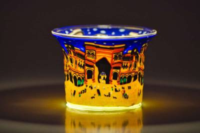 Votiv Glas 61 Triumpfbogen dekoratives Windlicht - 1