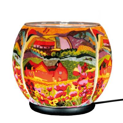 Leuchtglas elektrisch XXL Lampe 416 Dreamhouse 30cm Dekoleuchte Windlicht Kerzenfarm - 0