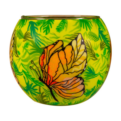 Leuchtglas 21117 Schmetterling  11cm Handmodelliertes Unikat in Serie - 1