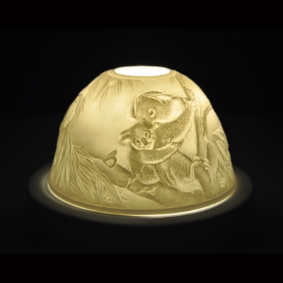 Starlight 119 Koala Porzellanwindlicht Teelichthalter Windlicht Hellmann Deko - 0