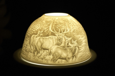 Starlight 273 Hirsch Teelicht Windlicht Dekoration Porzellanteelicht Bisquitporzellan - 1