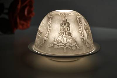 Kerzenfarm Hahn Dome-Light Nr. 30023 Moskau - Teelicht Windlicht Dekoration Porzellanteelicht - 1