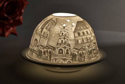 Kerzenfarm Dome Light, Nr. 30155 Osnabrück - Teelicht Windlicht Dekoration Porzellanteelicht - 0