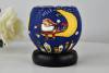 Leuchtglas Lampe Kerzenfarm 21824 Santa on the moon Ø11cm Windlicht Dekoleuchte